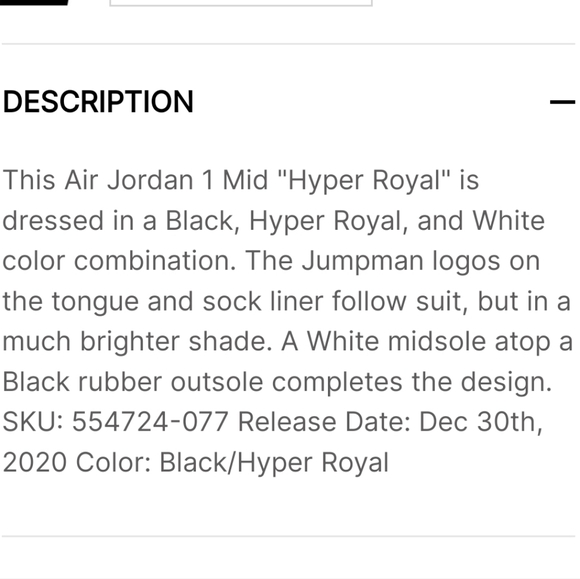 NWOT Men's Jordan 1 Mid - Picture 11 of 11